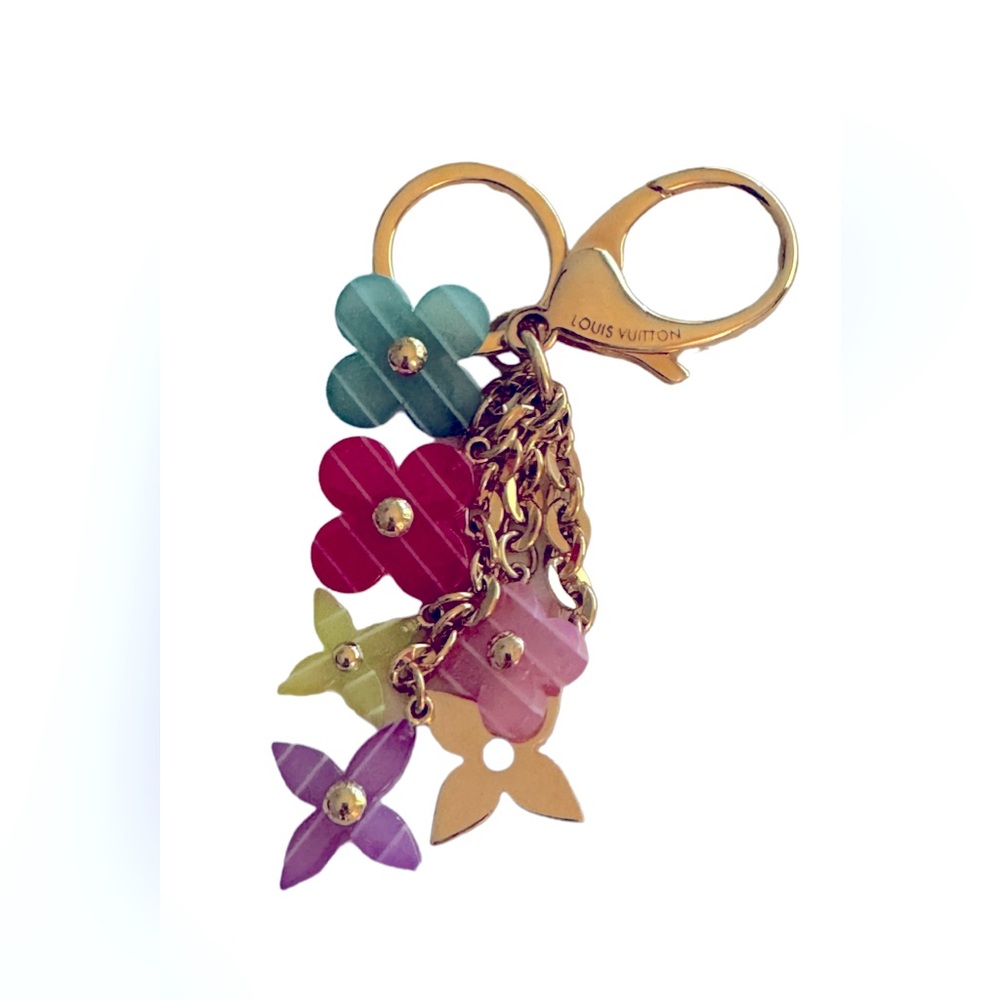 Authentic Louis Vuitton Flower Bag Charm & Keyholder
